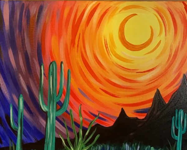 Desert Moon Paint Party image