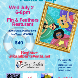 flyer for Summer Squad paint party