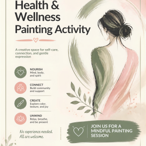 Women's Health & Wellness Painting Activity flyer