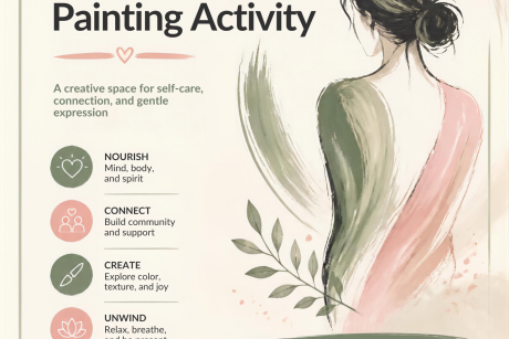 Women's Health & Wellness Painting Activity flyer